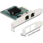 DeLOCK PCI Express x1 Karte zu 2 x RJ45 Gigabit LAN BCM (88206)