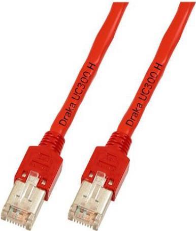 EFB-Elektronik RJ45 Patchkabel Cat.5e F/UTP LSZH Draka UC300 TM11 rot 3m Hersteller: EFB Elektronik (K8076.3)