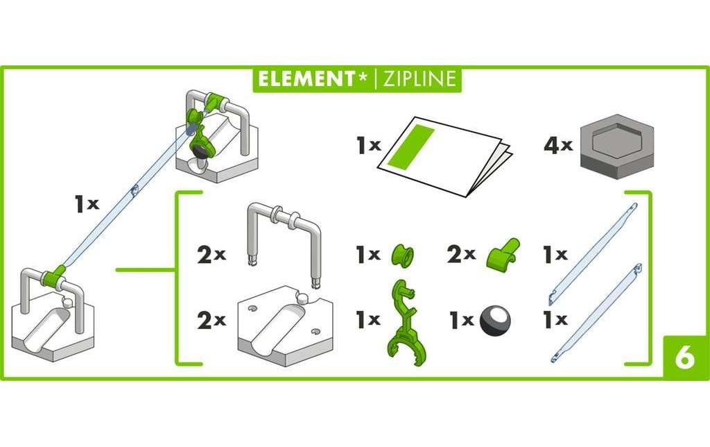 Ravensburger GraviTrax Element Zipline Mehrfarbig