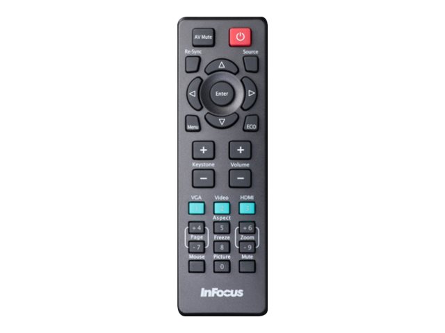 InFocus Navigator 5 Fernbedienung Schwarz