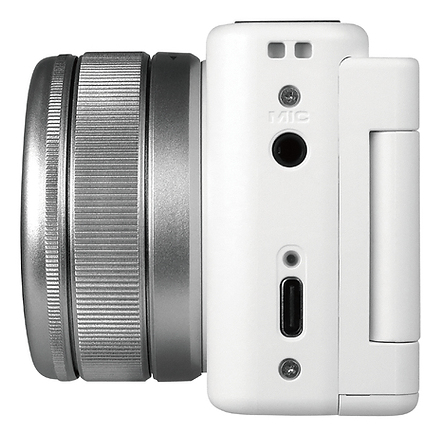 Yashica City 100 Kompaktkamera 72 MP CMOS 3x Zoom 2,8" WLAN Silber Weiß