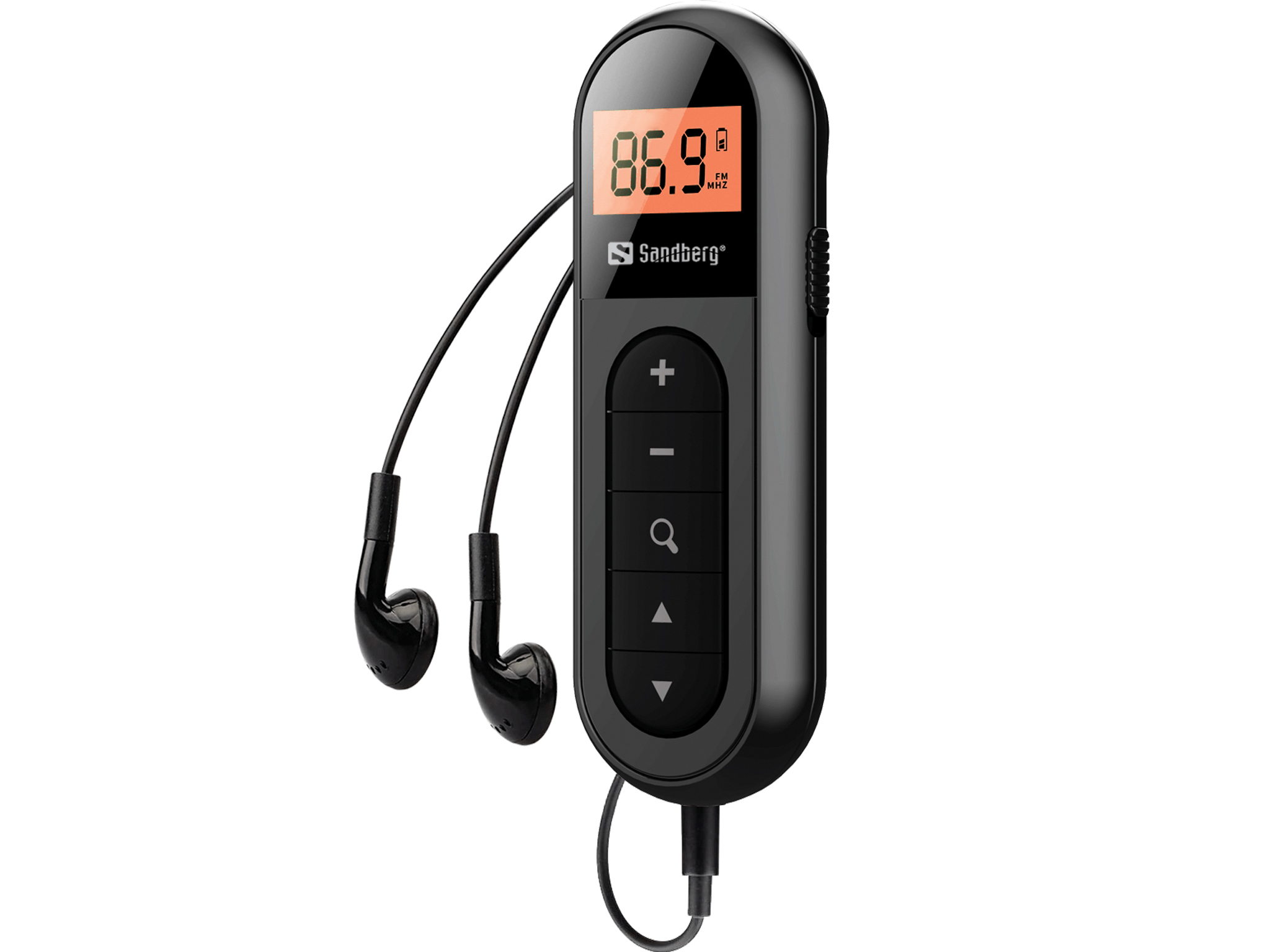 Sandberg Pocket Radio FM Recharge Schwarz