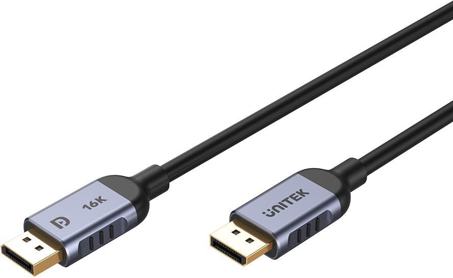 UNITEK C1626GY01-1.5M DisplayPort-Kabel Schwarz, Grau (C1626GY01-1.5M)