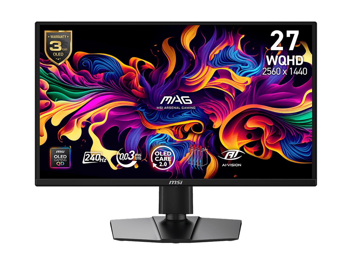 MSI MAG 272QPDE X24 QD-OLED Gaming-Monitor 68,60cm (27") WQHD 240 Hz 0,03 ms Schwarz