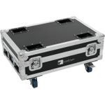 ROADINGER Flightcase 4x AKKU BAR-6 Glow QCL Flex QuickDMX mit Ladefunktion (31005137)
