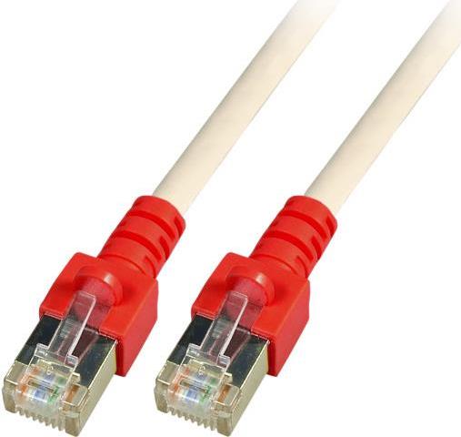 EFB-Elektronik RJ45 Patchkabel Cat.5e SF/UTP PVC Tülle rot CCA crossed grau 1m Hersteller: EFB Elektronik (K5450.1)