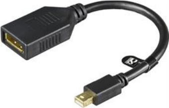 Deltaco MDP-DP1 Videokabel-Adapter 0,2 m DisplayPort Mini DisplayPort Schwarz (MDP-DP1)