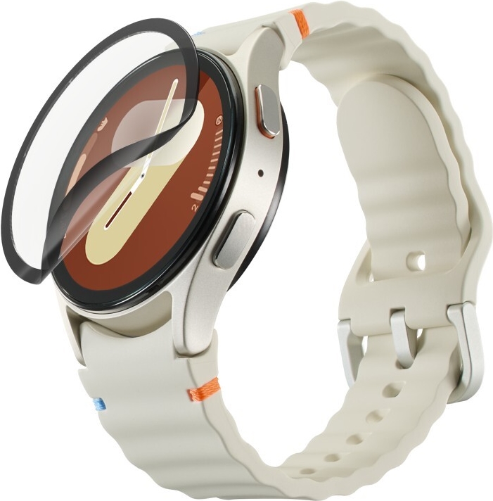 Hama Displayschutz Super Hybrid für Samsung Galaxy Watch8, 44 mm, Montagehilfe (00210963)