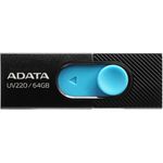 Adata USB UV220 64GB Black/Blue (AUV220-64G-RBKBL)