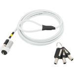 Mobilis 001329 Kabelschloss Weiß 1,8 m (1329)