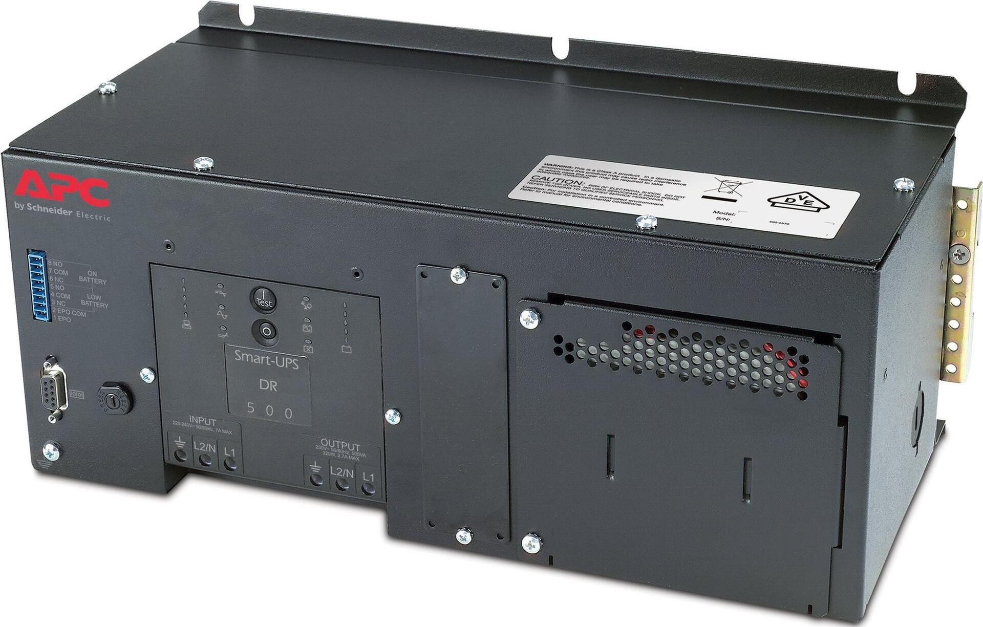 APC Smart-UPS SUA500PDRI USV 500 VA 325 Watt DIN-Schienenmontage ohne Batterie schwarz