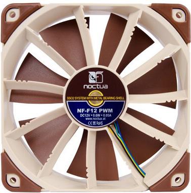 Noctua NF-F12 PWM 120 mm Gehäuselüfter Braun,Beige