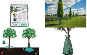 Bradas Bewässerungssack für Bäume, PVC, 75 Liter, grün aus robustem PVC, zur schonenden & dauerhaften Bewässerung, - 1 Stück (KTTZ75/50420)