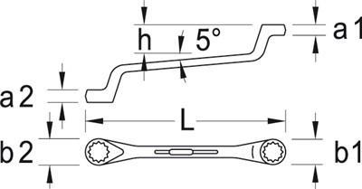 GEDORE Doppelringschlüssel UD-Profil 34x36 mm (6026040)
