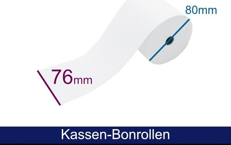 ARTDEV Kassenrolle - Normalpapier HF 76 80 12 (B/D/K), 60g, ca. 58m (ADN768012)
