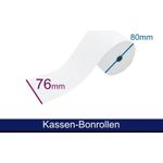 ARTDEV Kassenrolle - Normalpapier HF 76 80 12 (B/D/K), 60g, ca. 58m (ADN768012)