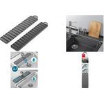 metaltex Abtropfmatte Gravity-Slim, grau Material: PEVA PE 50% + EVA 50%, für die Spülenablage - 1 Stück (320485000)