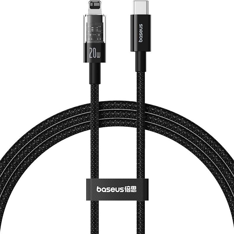 Baseus Gem USB-C zu iP Schnellladekabel 1 m 20 W Schwarz (P10373001111-00)