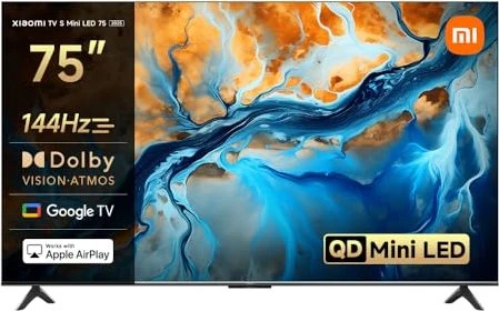 Xiaomi TV S Mini 75 2025, MiniLed, QLED, 75 Zoll, Local Dimming, 1200nits, Google TV (ELA5682EU)