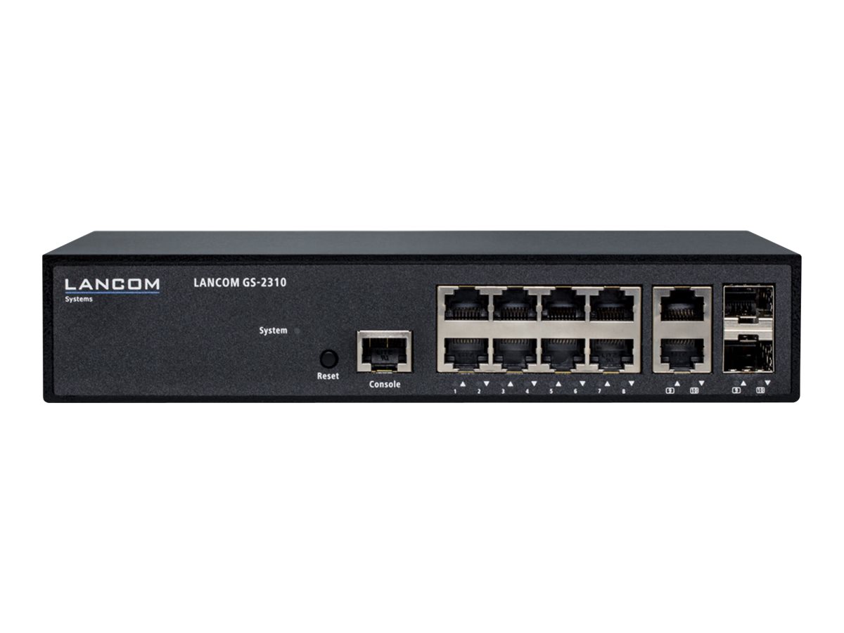 LANCOM GS-2310 Managed Switch 10 Ports Schwarz