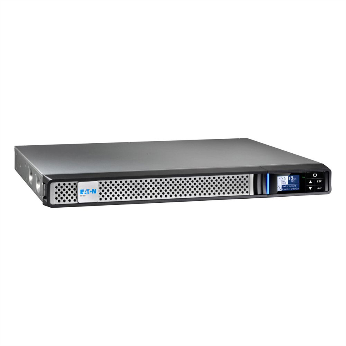 Eaton 5P 650iR Gen 2 USV 650 VA 520 W 1U Rack-montierbar mit Network Card-MS Schwarz/Silber