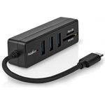 Nedis CCGB64250BK01 laptop-dockingstation & portreplikator Kabelgebunden USB Typ-C Schwarz (CCGB64250BK01)