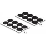 Delock Klettpunkte, rund, selbstklebend, 64 Stück schwarz (19088)