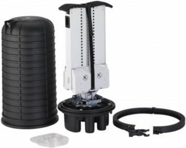 Optotec IP68 Outdoor Haubenmuffe, max. Faseranzahl 432, Höhe 525mm, 2x oval, 8x rund FTTx (FOCUS-ODC2-CB)