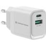 Conceptronic Ladegerät 2Port 33W 1xUSB-C 1xUSB-A weiß (ALTHEA19W33)
