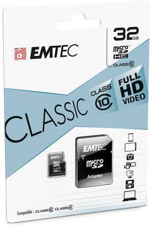 EMTEC Flash-Speicherkarte (ECMSDM32GHC10CG)