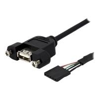 StarTech.com 30cm USB 2.0 Blendenmontage Kabel (USBPNLAFHD1)