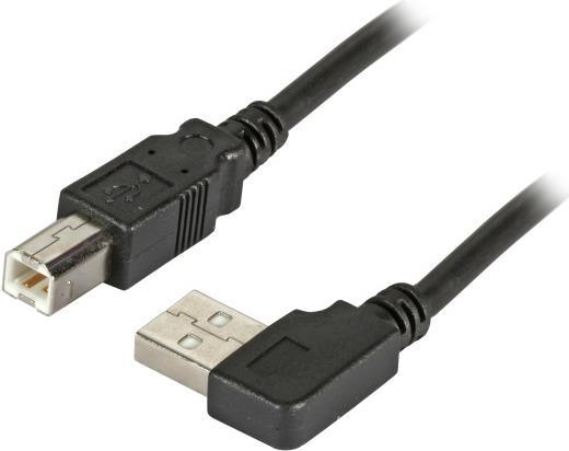 EFB-Elektronik USB2.0 Anschlusskabel A (gewinkelt) - B, St.-St., 0,5m, schwarz, Classic Hersteller: EFB Elektronik (K5245SW.0,5V2)
