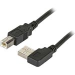 EFB-Elektronik USB2.0 Anschlusskabel A (gewinkelt) - B, St.-St., 0,5m, schwarz, Classic Hersteller: EFB Elektronik (K5245SW.0,5V2)