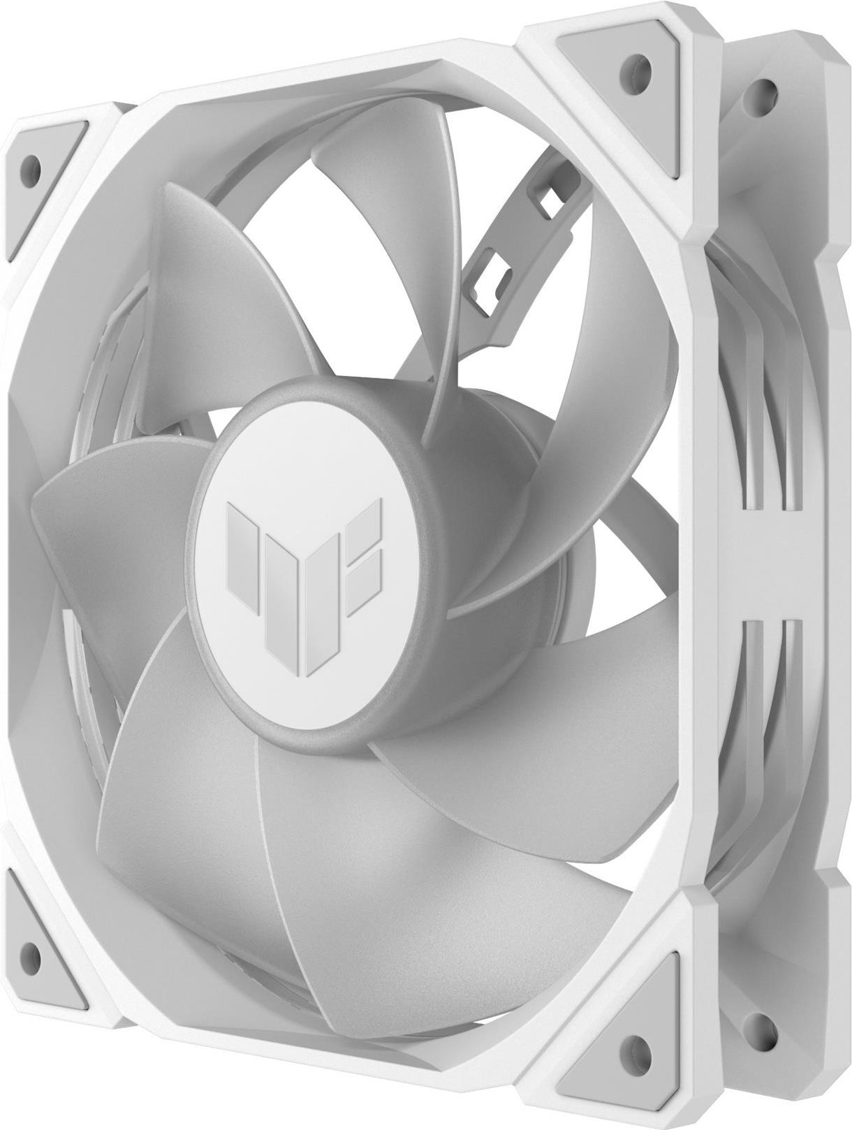 ASUS TUF Gaming TR120 ARGB Reverse 120 mm Gehäuselüfter Weiß