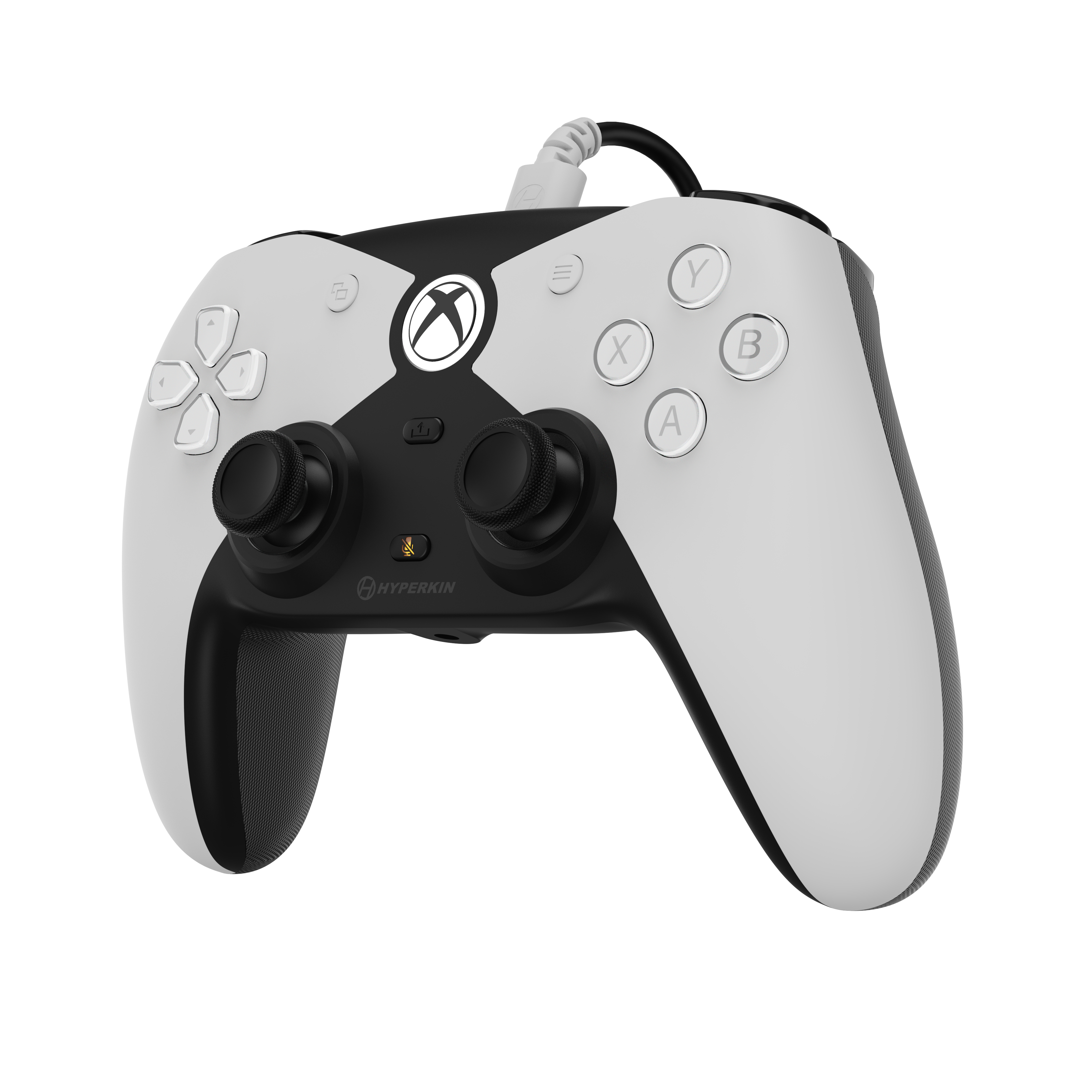 Hyperkin DuchesS kabelgebundener Gamepad-Controller USB für Xbox Series X|S, Xbox One und PC Weiß, Schwarz