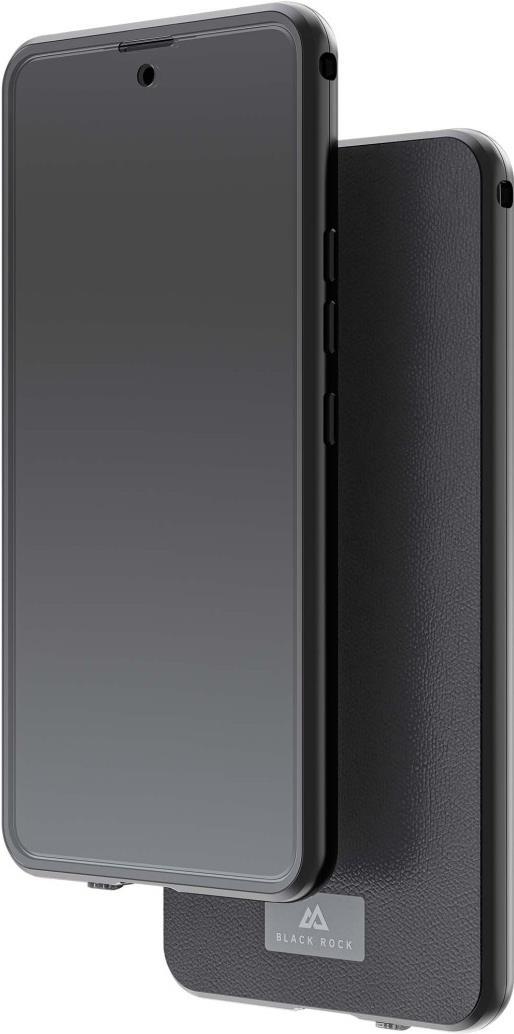 BLACK ROCK Cover 360° Glass für Samsung Galaxy A54 5G, Premium Leather, Schwarz (00220515)