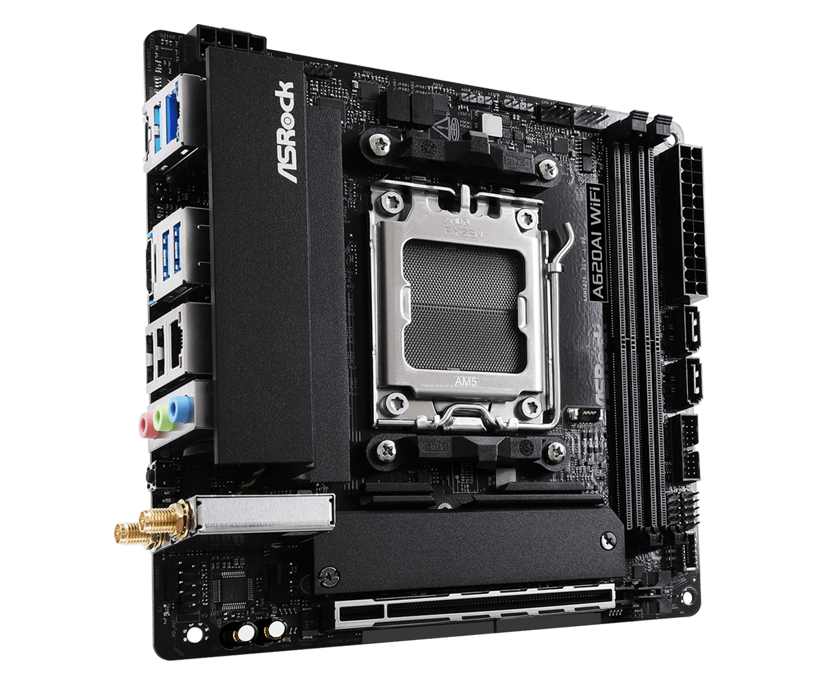 ASRock A620AI WiFi Mainboard AMD A620A AM5 mini ITX
