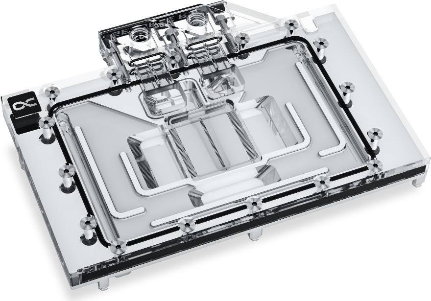 ALPHACOOL Eisblock Aurora Acryl GPX-N RTX 4080 Reference Design (transparent/silber, inkl. Backplate