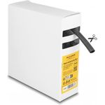 Delock Schrumpfschlauch Box, mit Innenkleber, Schrumpfungsrate 4:1, 5 m x 8 mm schwarz (19967)