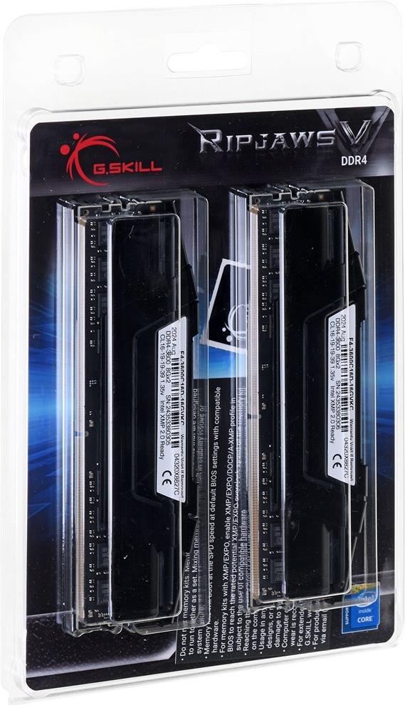G.Skill Ripjaws V 16 GB (2 x 8 GB) DDR4-3600 CL16 Classic Black