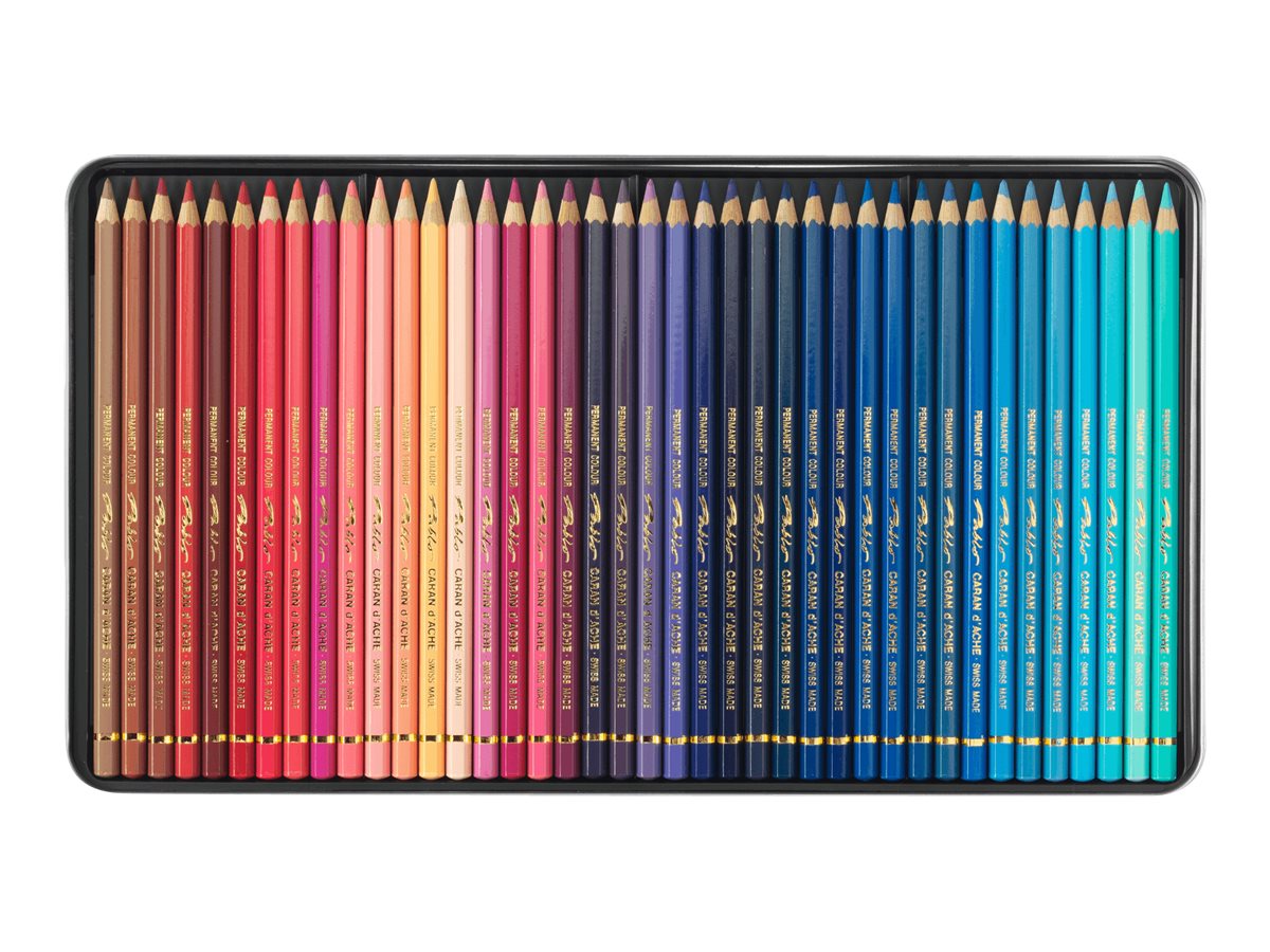 Caran d'Ache Pablo Buntstifte 120er Metalletui Zedernholz 3,8 mm