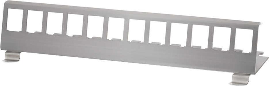 LogiLink MP0076 - Hutschienenhalter für 12 Keystone Module Edelstahl (MP0076)
