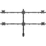 SpeaKa Professional SP-MM-1010 1 Stück Monitorhalterung 43.2 cm 17" - 81.3 32" Schwarz RAL (SP-9767248)