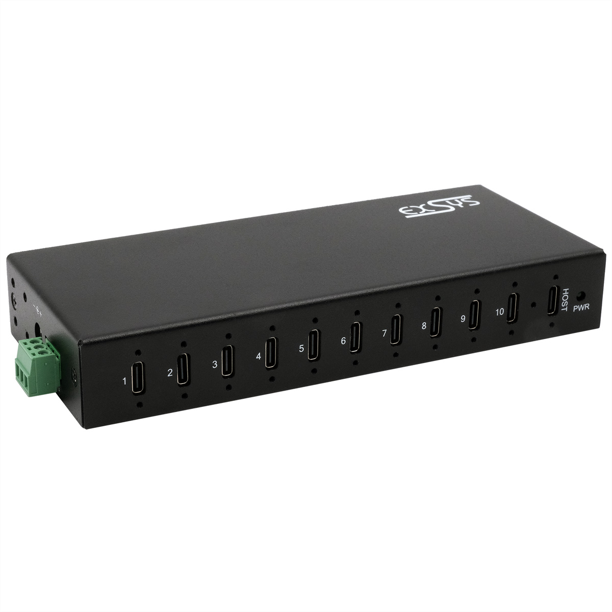 Exsys EX-12270HMS USB 3.2 Gen 2 Hub 10x USB-C
