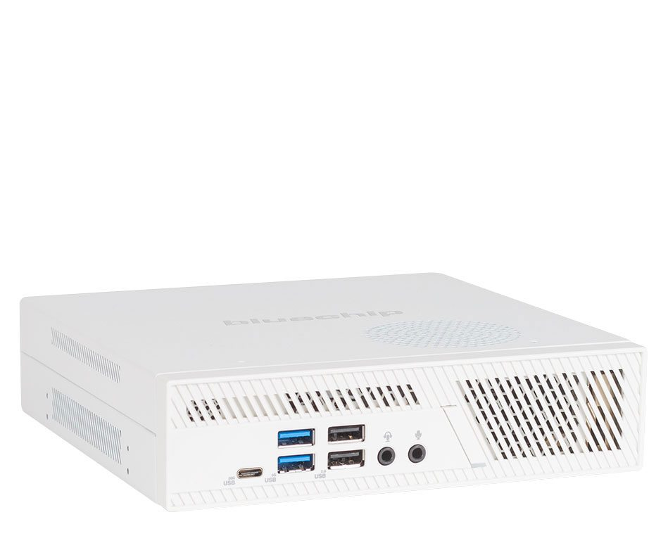 bluechip BUSINESSline S3159 Mini-PC Intel Core i5-14400 8 GB RAM 500 GB SSD Weiß