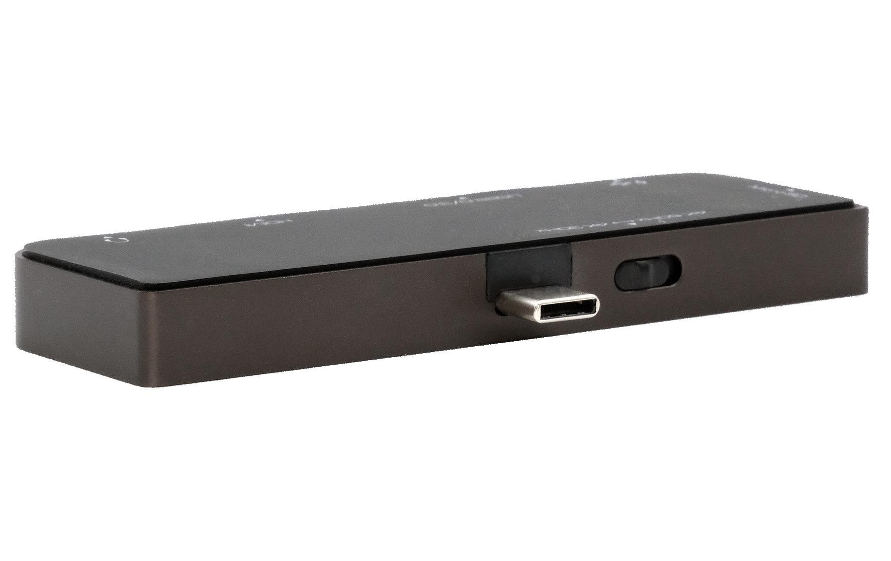 Exsys EX-1222HM Dockingstation USB 3.2 Gen 1 Type-C Anthrazit
