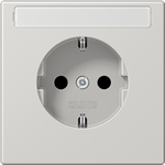 JUNG LS 1520 NA LG. Buchsen-Typ: CEE 7/3. Produktfarbe: Grau, Material: Duroplast. Eingangsspannung: 250 V, Stromstärke (maximal): 16 A (LS1520NALG)