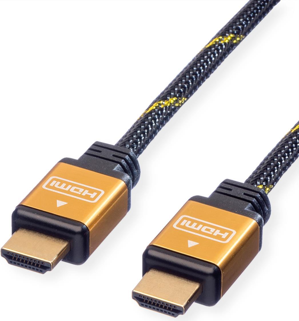 ROLINE Gold HDMI High Speed Kabel, ST-ST 1,0m (11.04.5561)