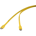 Renkforce USB-Kabel USB 2.0 USB-C Stecker Stecker Gelb Mass-Aufdruck metrisch (RF-6721074)
