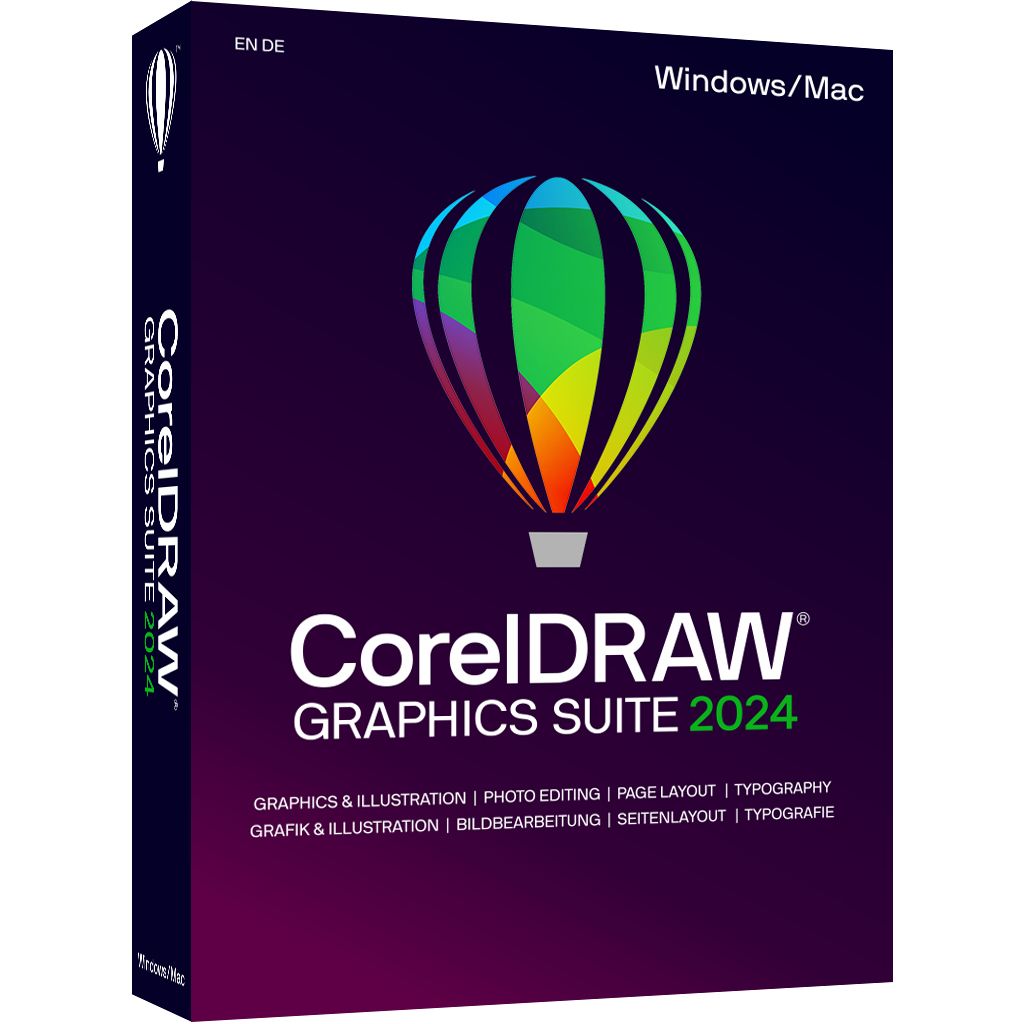 Corel CorelDRAW Graphics Suite 2024 – Box-Pack (Mini-Box), 1 Benutzer, Win/Mac, Multi-Lingual